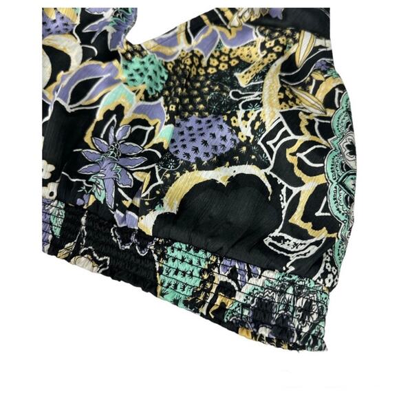 Free People Weekend in Montauk cropped Floral Tank Top - Picture 3 of 8